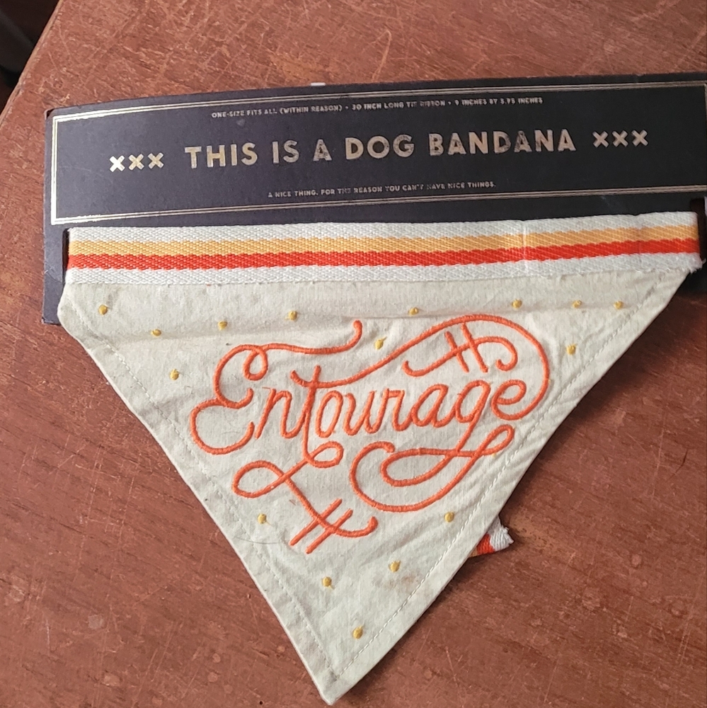 NWT Easy Tiger Co Entourage Dog Bandana One Size Fits All